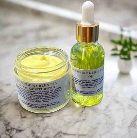 Turmeric moisturizer and oil facial set